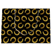 Goldenes Hufeisen Große Geschenktüte (Vorderseite)