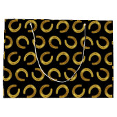 Goldenes Hufeisen Große Geschenktüte (Rückseite)