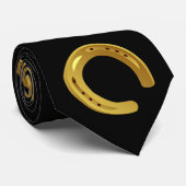 Goldenes Hufeisen Krawatte (Gerollt)