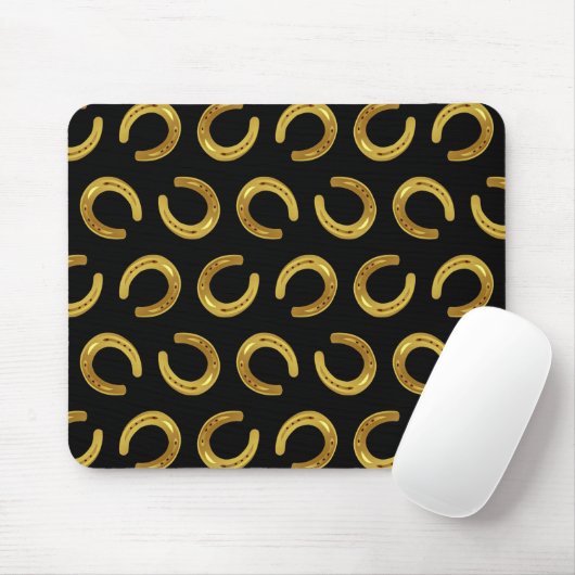 Goldenes Hufeisen Mousepad (Mit Mouse)