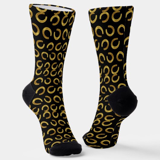 Goldenes Hufeisen Socken (Gewinkelt)