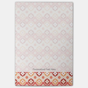 Goldenes Ikat-Geometrie-Muster Post-it Klebezettel