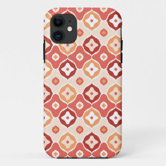Goldenes ikat geometrisches Muster Case-Mate iPhone Hülle (Rückseite)