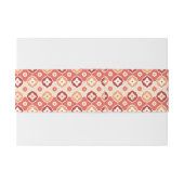 Goldenes ikat geometrisches Muster Einladungsbanderole (Rückseitenbeispiel)