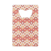 Goldenes ikat geometrisches Muster Geldbeutel Flaschenöffner (Rückseite)