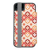 Goldenes ikat geometrisches Muster Incipio iPhone Geldbeutel-Hülle (Folio Rückseite)