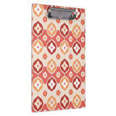 Goldenes ikat geometrisches Muster Klemmbrett (Rechts)