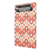 Goldenes ikat geometrisches Muster Mini Klemmbrett (Gewinkelt2)