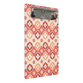 Goldenes ikat geometrisches Muster Mini Klemmbrett (Schrägansicht)