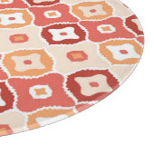 Goldenes ikat geometrisches Muster Schneidebrett (Ecke)