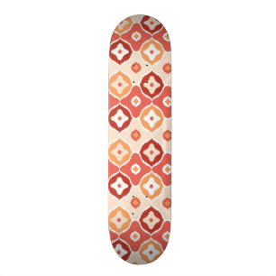 Goldenes ikat geometrisches Muster Skateboard