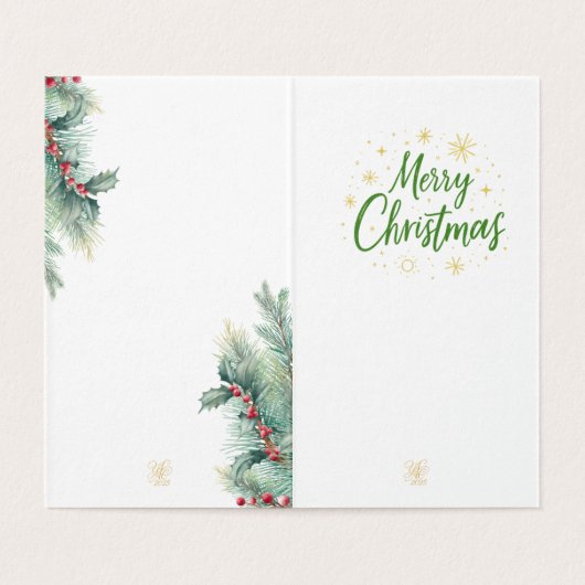 Goldenes Initial C mit Weihnachtsmann und Krone (Innenseite Aufgefaltet)