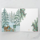 Goldenes Initial G mit Weihnachtsmann und Krone Karte (Innenseite)