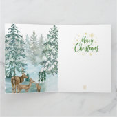 Goldenes Initial H mit Weihnachtsmann und Krone Karte (Innenseite)