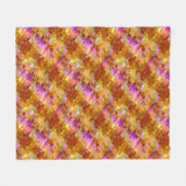Goldenes Iris-Mosaikmuster Fleecedecke (Vorderseite (Horizontal))
