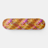 Goldenes Iris-Mosaikmuster Skateboard (Horizontal)