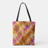Goldenes Iris-Mosaikmuster Tasche (Rückseite)
