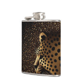 Goldenes Jaguar-Muster Flachmann (Links)