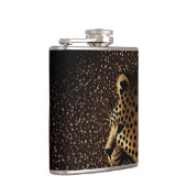 Goldenes Jaguar-Muster Flachmann (Rechts)