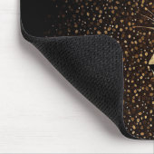 Goldenes Jaguar-Muster Mousepad (Ecke)
