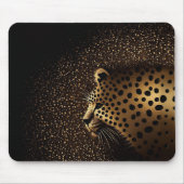 Goldenes Jaguar-Muster Mousepad (Vorne)