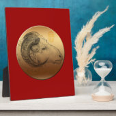 Goldenes Jahr 2015 Fotoplatte (Seite)