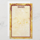 Goldenes Jahr 2 Briefpapier (Vorne/Hinten)