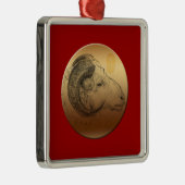 Goldenes Jahr - Chinesische Astrologie Ornament Aus Metall (Rechts)