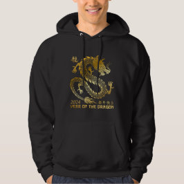 Goldenes Jahr des Drachen 2024 Mondjahr 2024 Hoodie
