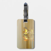 Goldenes Jahr Herz Gepäckanhänger (Rückseite vertikal)