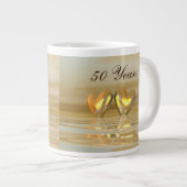 Goldenes Jahr Herz Jumbo-Tasse (Vorderseite Rechts)