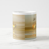 Goldenes Jahr Herz Jumbo-Tasse (Vorderseite)