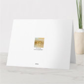 Goldenes Jahr Herz Karte (Rückseite)