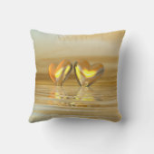 Goldenes Jahr Herz Kissen (Rückseite)