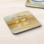 Goldenes Jahr Herz Untersetzer (Linke Seite)