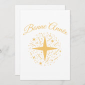 Goldenes Jahr: Sterne und Konfettis Feiertagskarte (Vorne/Hinten)