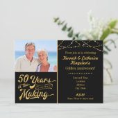 Goldenes Jubiläum, 50 Jahre im Entstehen Einladung (Stehend Vorderseite)