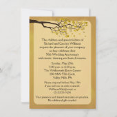 Goldenes Jubiläum 50. Love Birds Einladung (Rückseite)