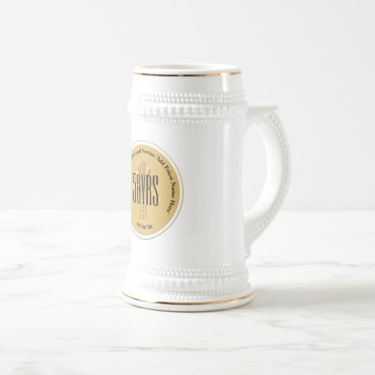 Goldenes Jubiläum 50. Priester-Jubiläumsordinierun Bierglas (VorderseiteRechts)