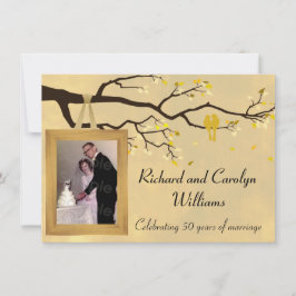 Goldenes Jubiläum Einladung zu Vögeln