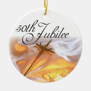 Goldenes Jubiläum-religiöses Leben, Querkerze Keramikornament