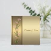 Goldenes Jubiläum von Calla Lily 50 Einladung (Stehend Vorderseite)