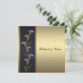 Goldenes Jubiläum von Calla Lily 50 Einladung (Stehend Vorderseite)