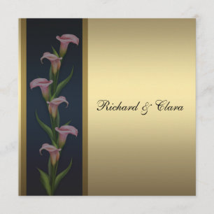 Goldenes Jubiläum von Calla Lily 50 Einladung