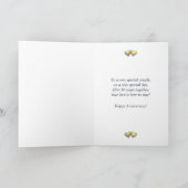 Goldenes Jubiläumsherz (Tall) Karte (Innenseite)