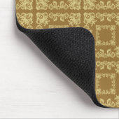 Goldenes Kaffeekarree Mousepad (Ecke)