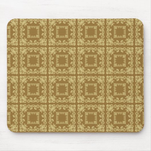 Goldenes Kaffeekarree Mousepad (Vorne)