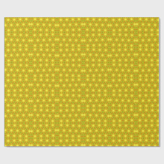 Goldenes Kaleidoskop-Fraktalmuster Geschenkpapier