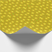 Goldenes Kaleidoskop-Fraktalmuster Geschenkpapier (Ecke)