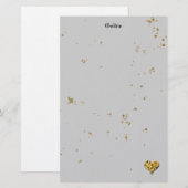 Goldenes Keks Briefpapier (Vorne/Hinten)